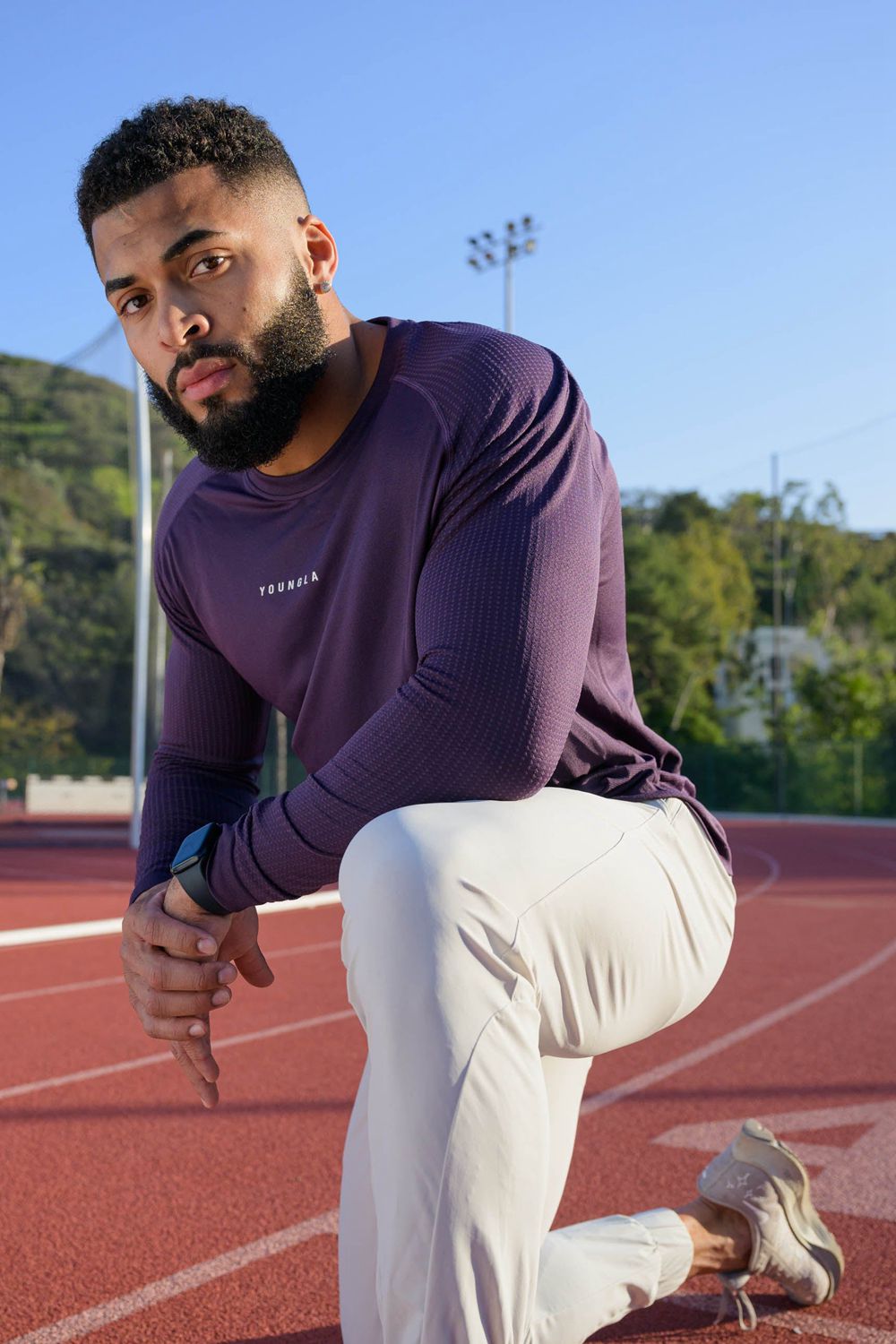 Purple Young LA 823 New Gen Compression Longsleeves NZ | 1674830-LQ