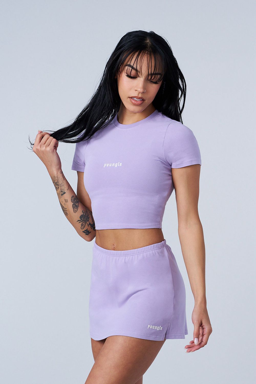 Purple Young LA W442 - Love Sets - Baby Tee NZ | 2163049-ZU