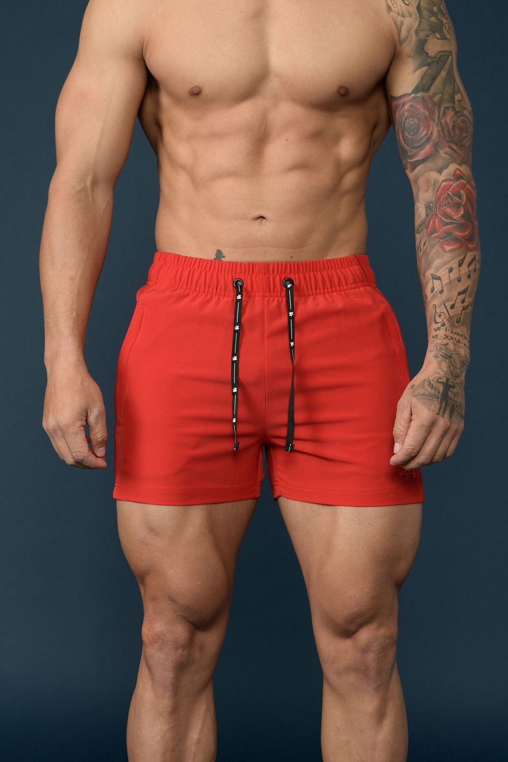 Red Young LA 101 Bodybuilding Short Shorts NZ | 5810376-KR