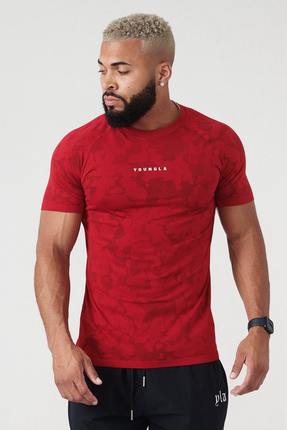 Red Young LA 437 Digital Compression Tees NZ | 3761082-HA