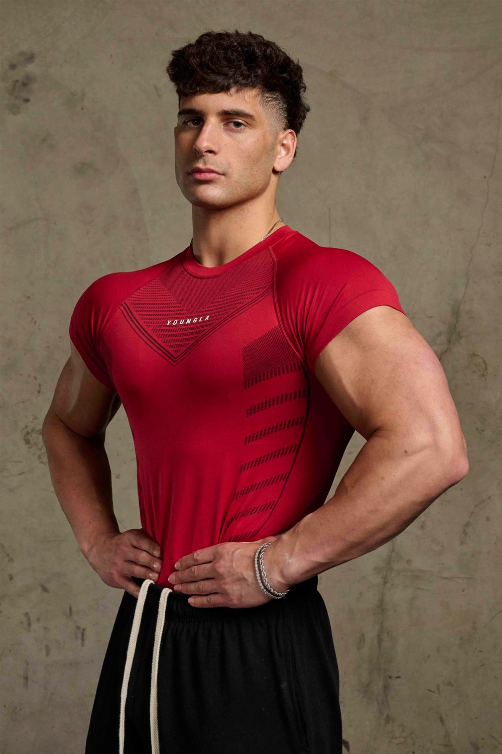 Red Young LA 465 Superhero Compression Tees NZ | 0149725-ZQ