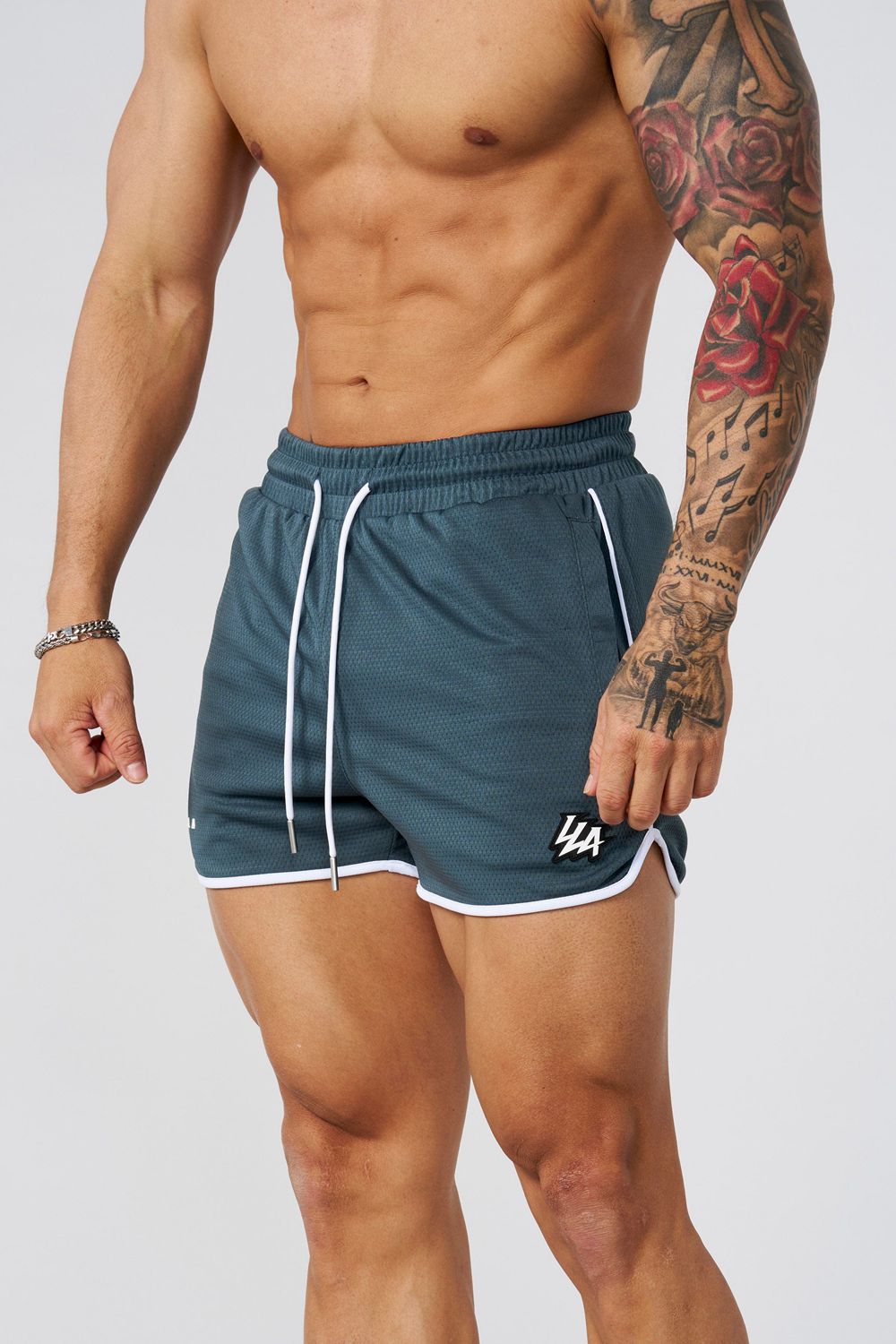 Teal Young LA 1037 - Mesh Bodybuilding Shorts NZ | 6359281-EK