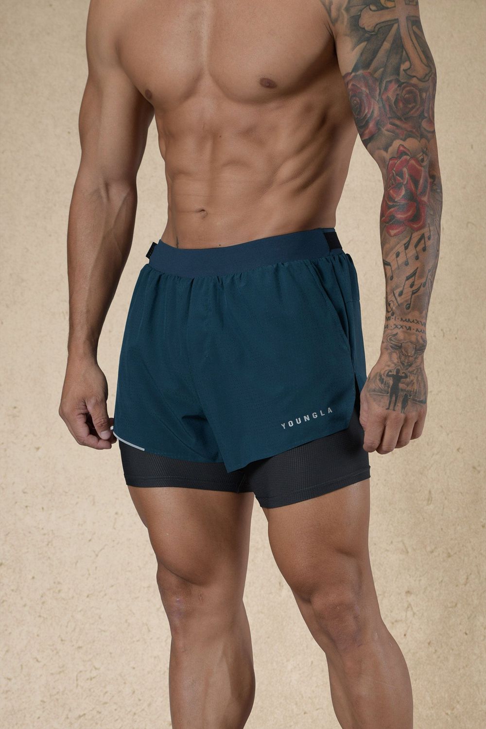 Teal Young LA 124 - 6am Compression Shorts NZ | 1937028-EF