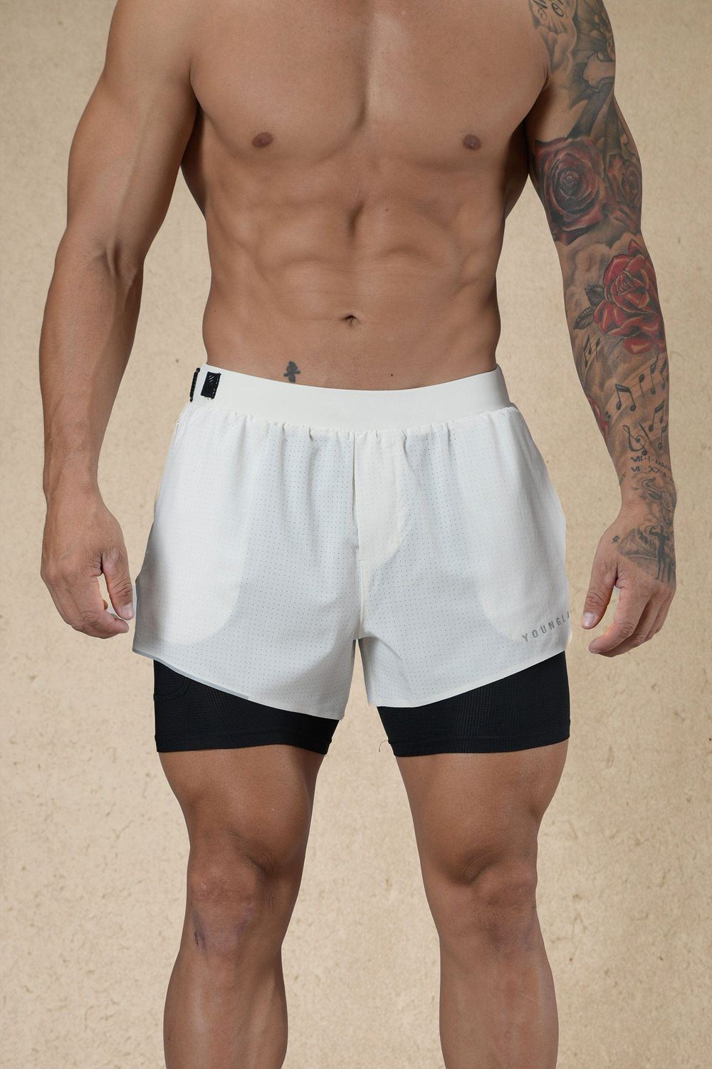 White Young LA 124 - 6am Compression Shorts NZ | 6027489-HY