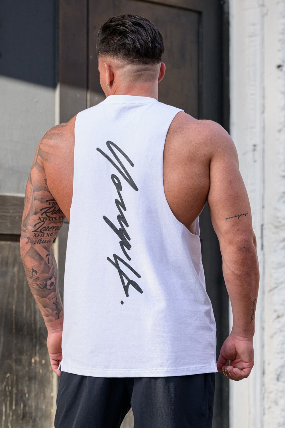 White Young LA 323 Autograph Delt Tanks NZ | 9431728-SN