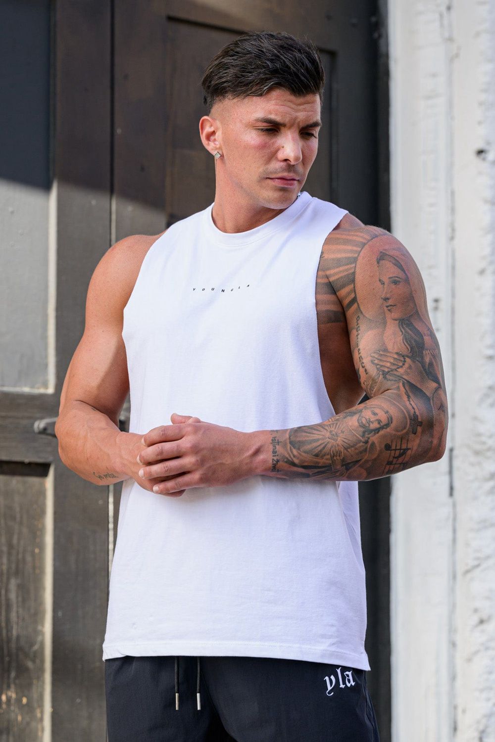 White Young LA 323 Autograph Delt Tanks NZ | 9431728-SN