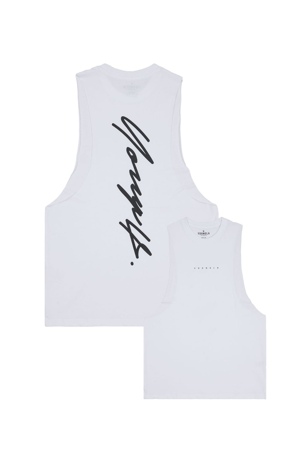 White Young LA 323 Autograph Delt Tanks NZ | 9431728-SN