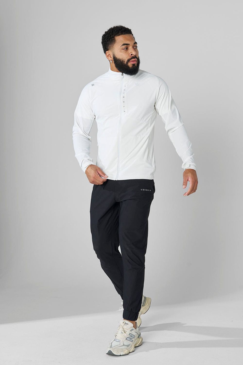 White Young LA 5052 - Morning Run Zip-Up NZ | 0267918-IQ