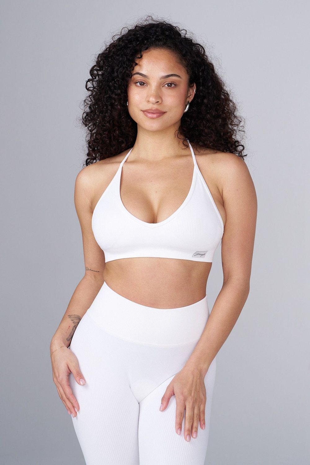 White Young LA W343 Ribbed Seamless Bra NZ | 9536240-UN