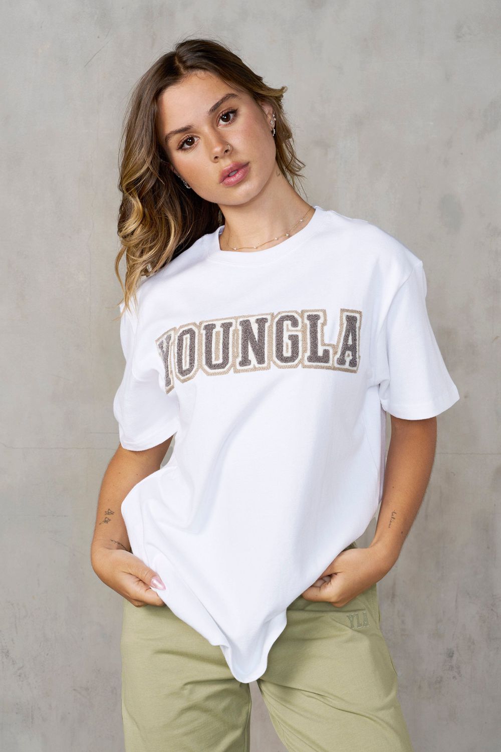 White Young LA W422 Varsity Pump Tees NZ | 6719420-PC