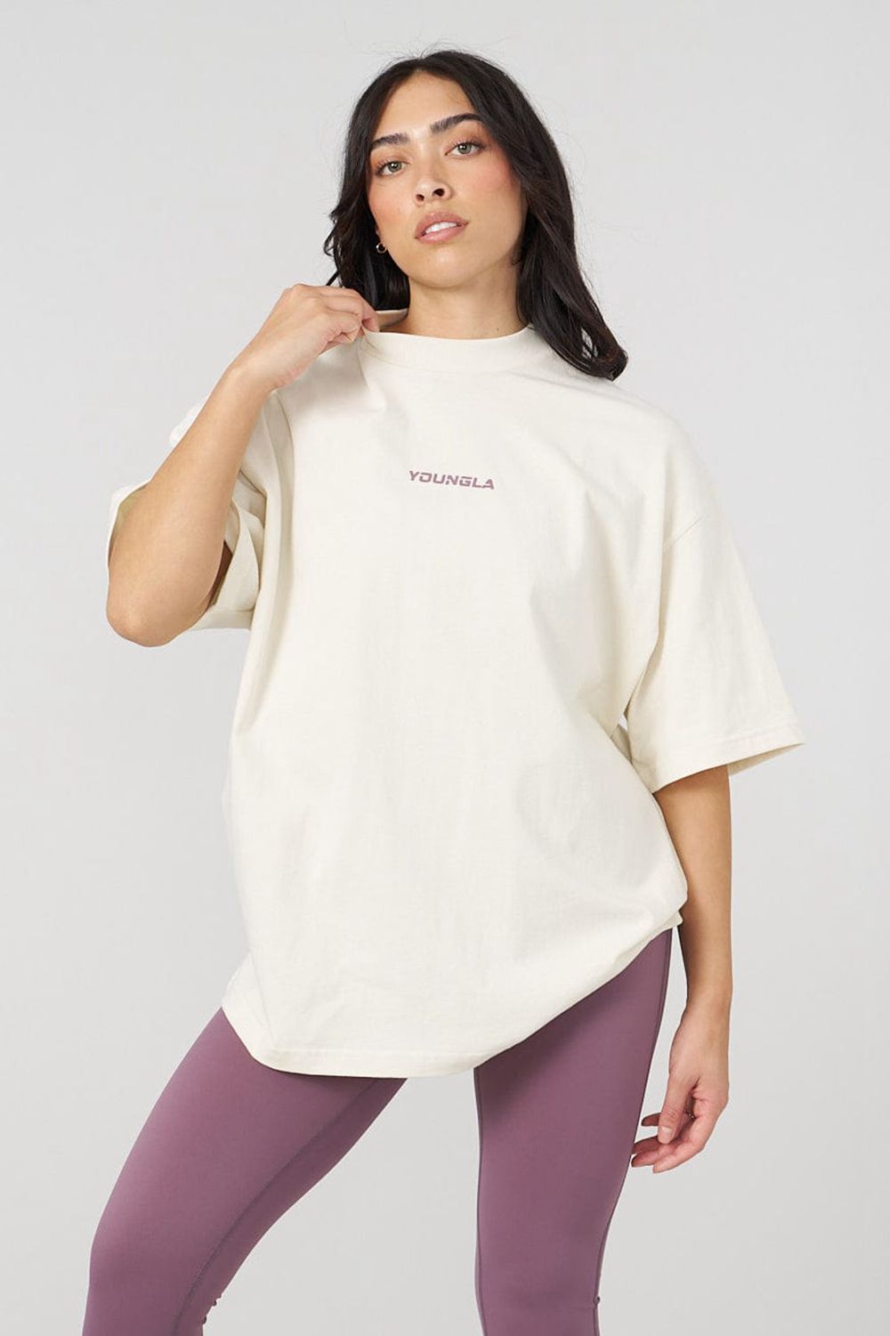 White Young LA W440 Digital Oversized Tee NZ | 9824517-ZA